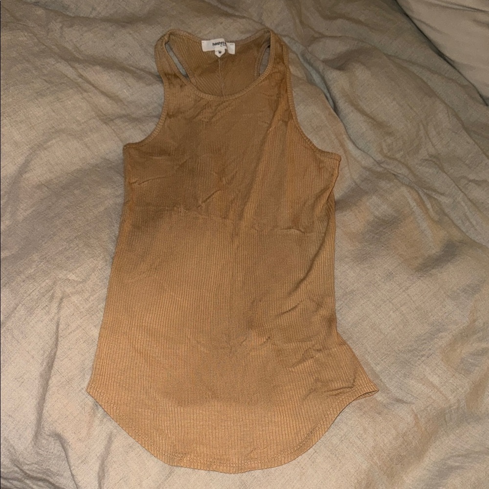 Women’s Hashtag Ribbed Racerback Tank - Picture 2 of 4